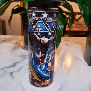 United States Navy 20oz Tumbler with duo lids 🎉sale